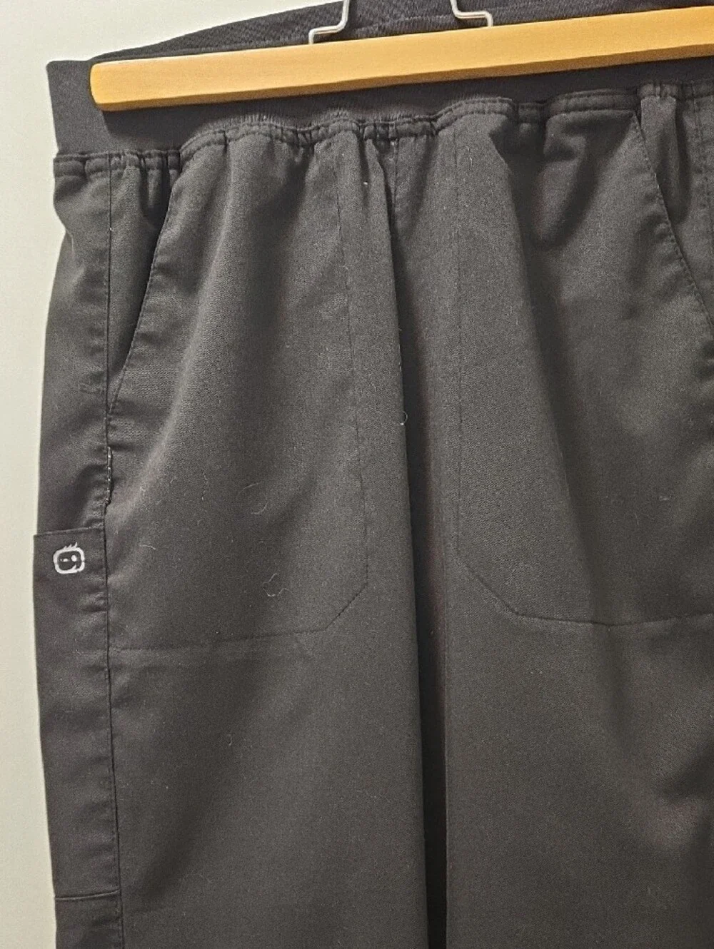 WonderWink Women's Black Scrub Pants - Picture 2 of 4